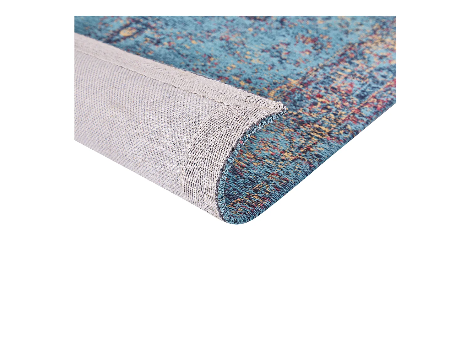 Tapis KANSU Bleu 80 x 150 cm Coton