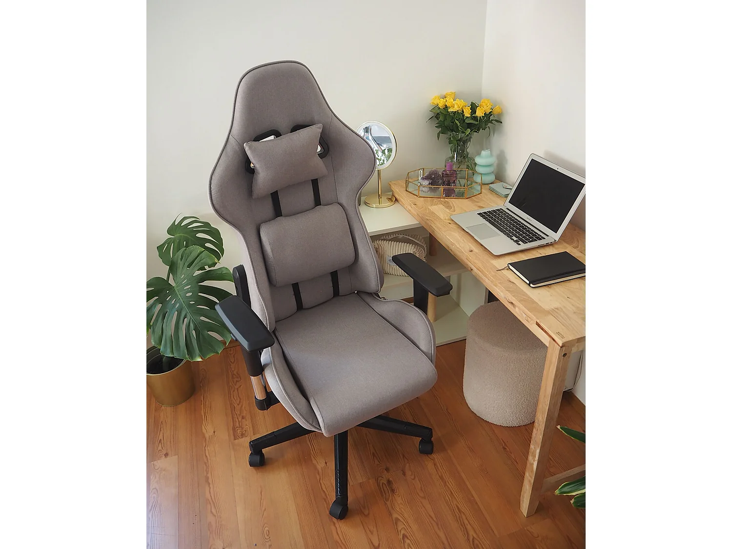 Siège de gaming WARRIOR Gris foncé