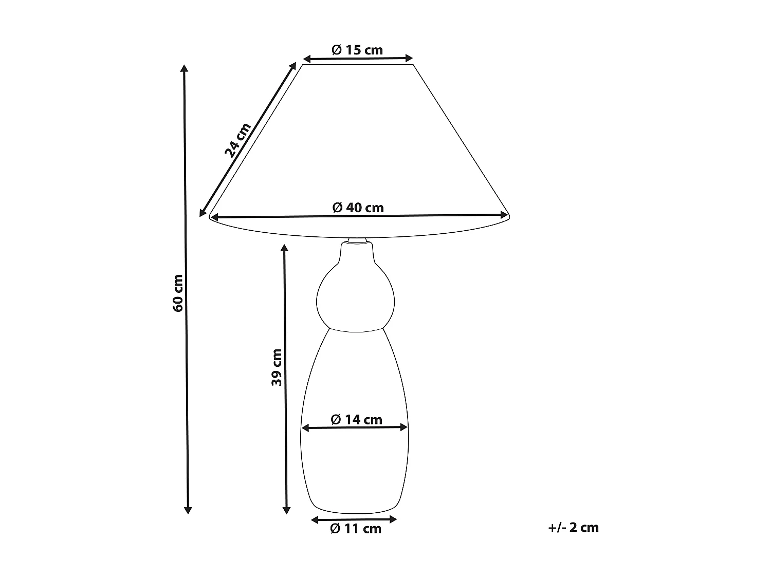 Lampe à poser MATINA Céramique Blanc