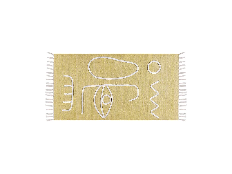 Outdoorteppich YAVU 80 x 150 cm Gelb