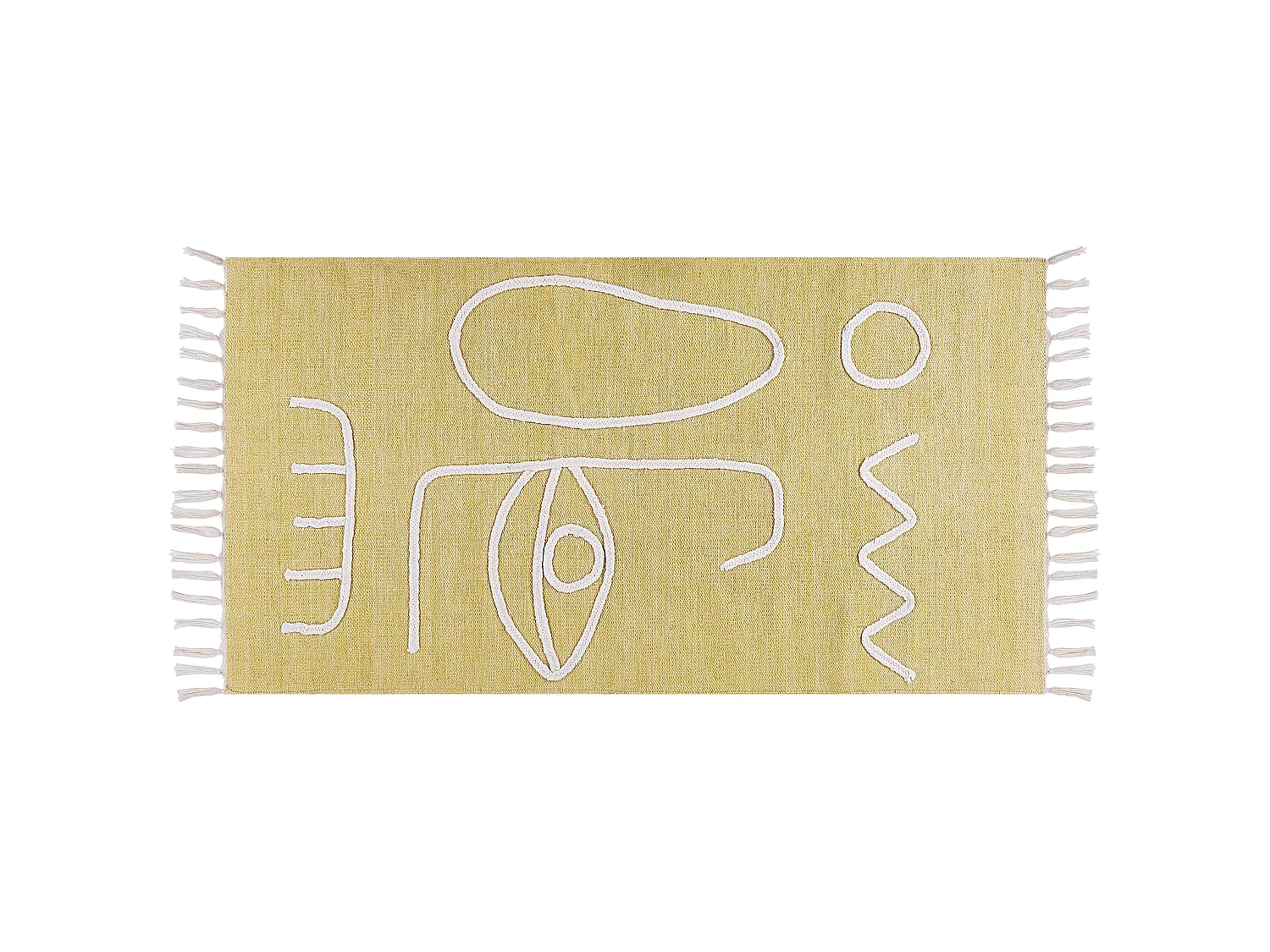 Outdoorteppich YAVU 80 x 150 cm Gelb