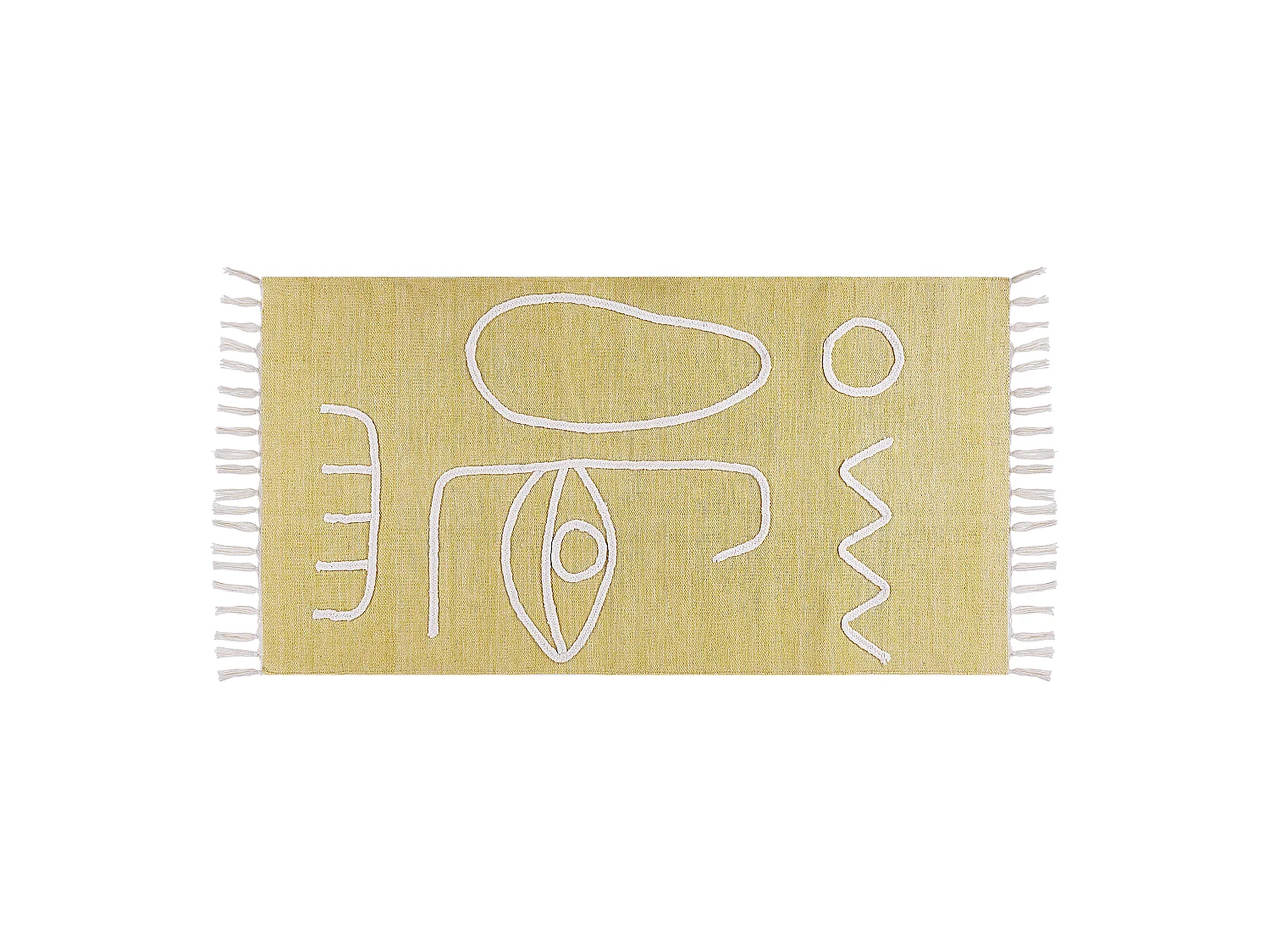 Tapis d'extérieur YAVU Jaune 80 x 150 cm