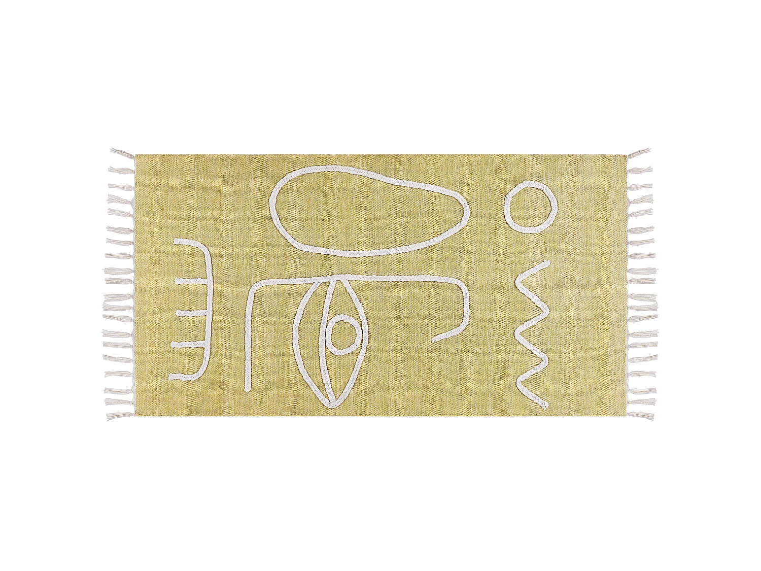 Tapete de exterior YAVU 80 x 150 cm Amarelo