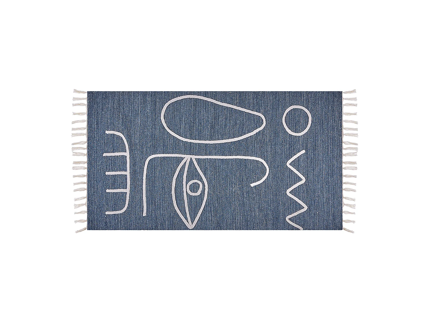 Tapis d'extérieur YAVU Bleu 80 x 150 cm