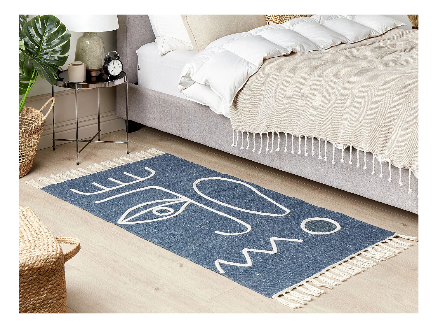 Tapis d'extérieur YAVU Bleu 80 x 150 cm