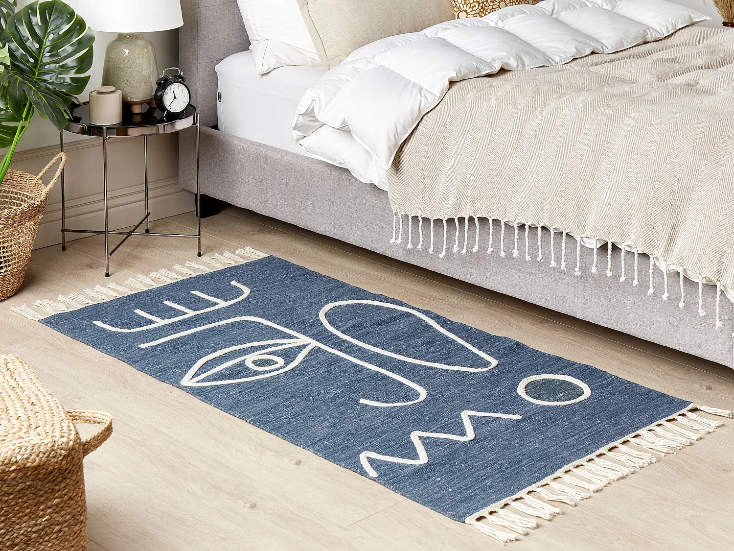 Tuintapijt YAVU 80 x 150 cm Blauw