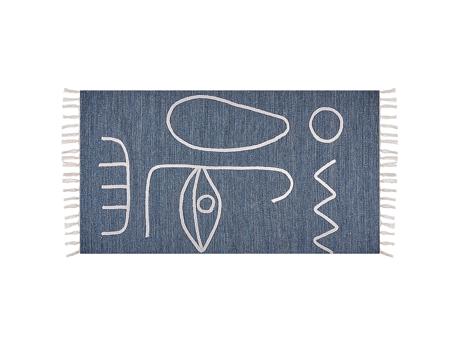 Tapis d'extérieur YAVU Bleu 80 x 150 cm