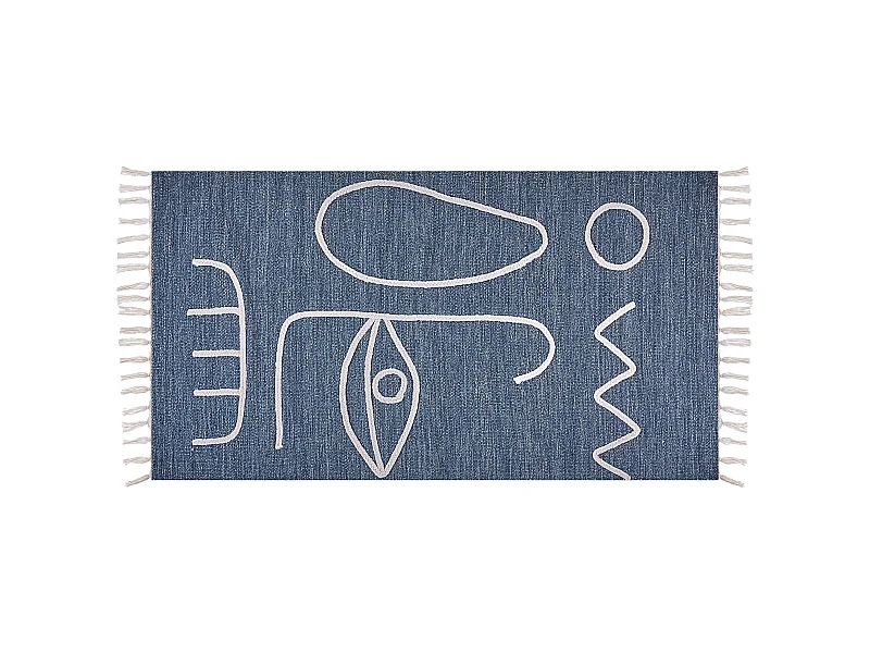 Tapis d'extérieur YAVU Bleu 80 x 150 cm