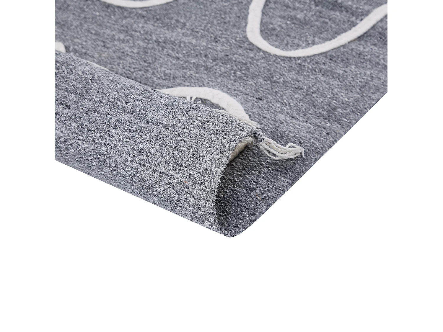 Alfombra de exterior YAVU 80 x 150 cm Gris