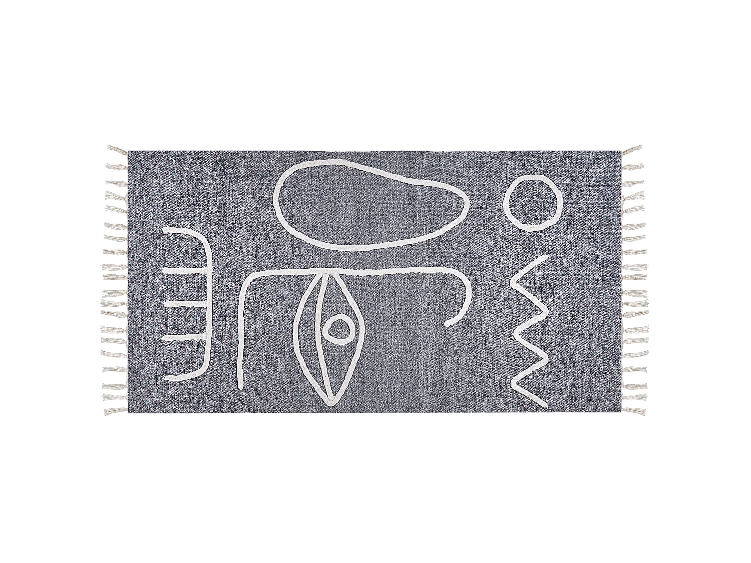 Dywan zewnętrzny 80 x 150 cm szary YAVU