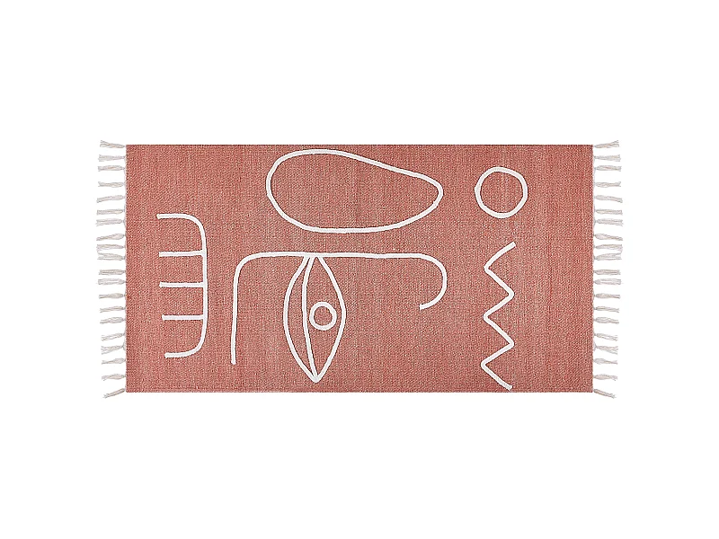 Tapis d'extérieur YAVU Rouge clair 80 x 150 cm