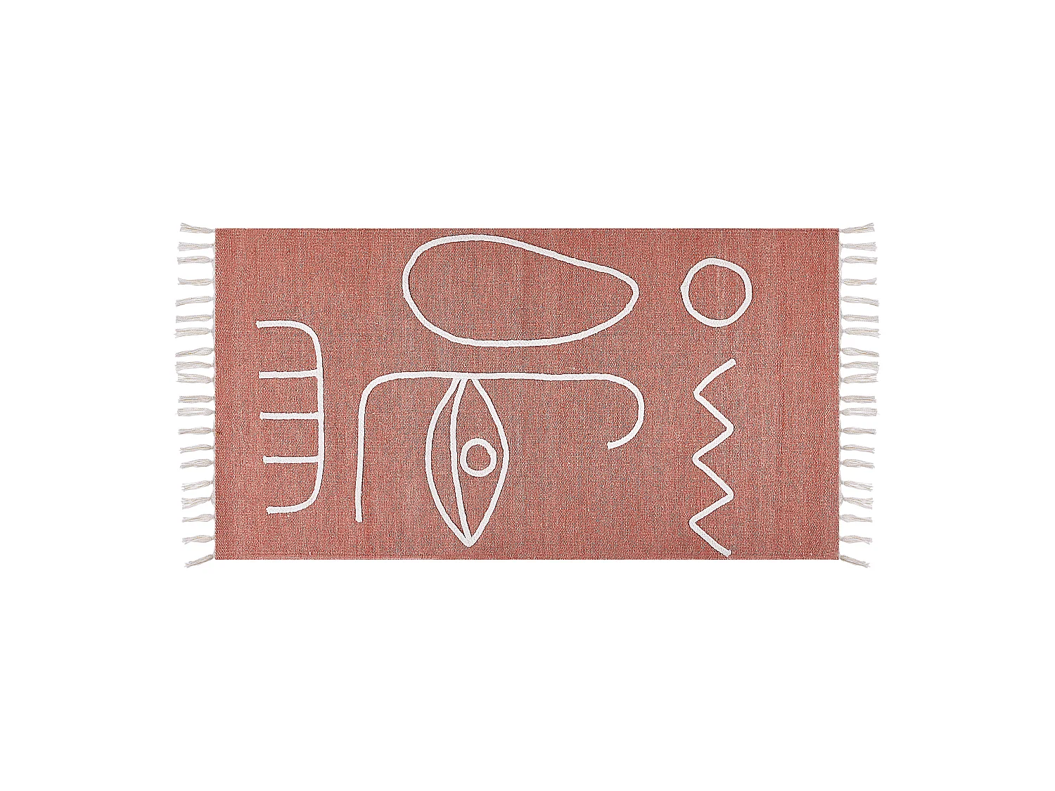 Tapis d'extérieur YAVU Rouge clair 80 x 150 cm