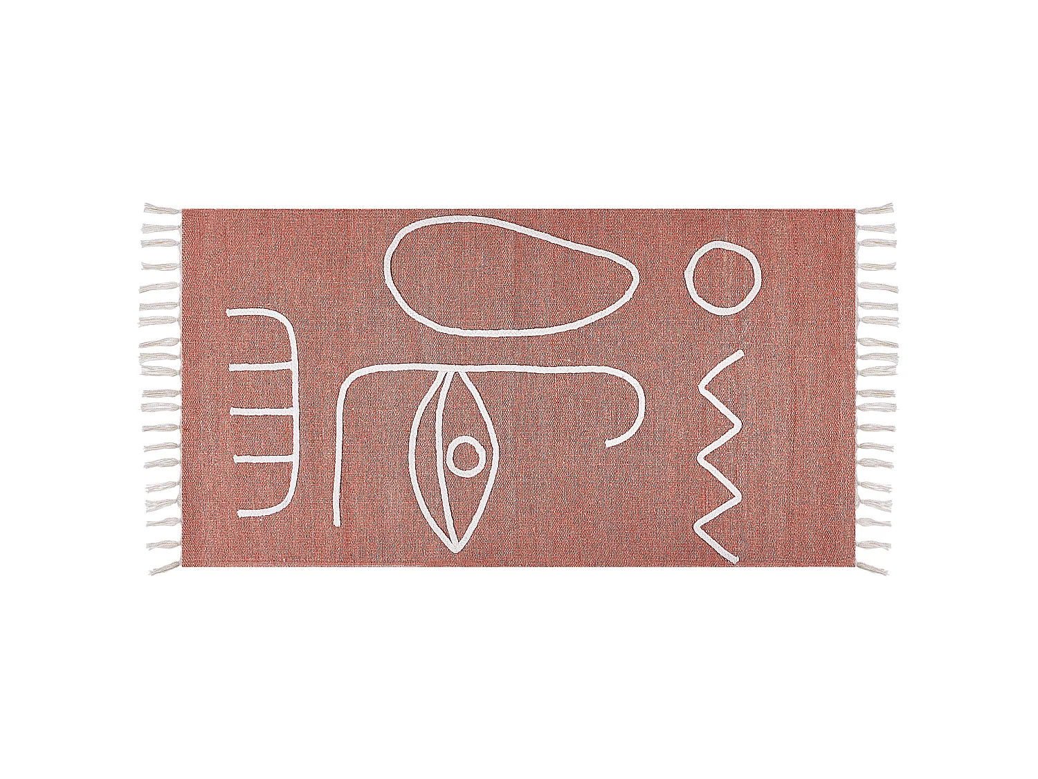 Tapis d'extérieur YAVU Rouge clair 80 x 150 cm