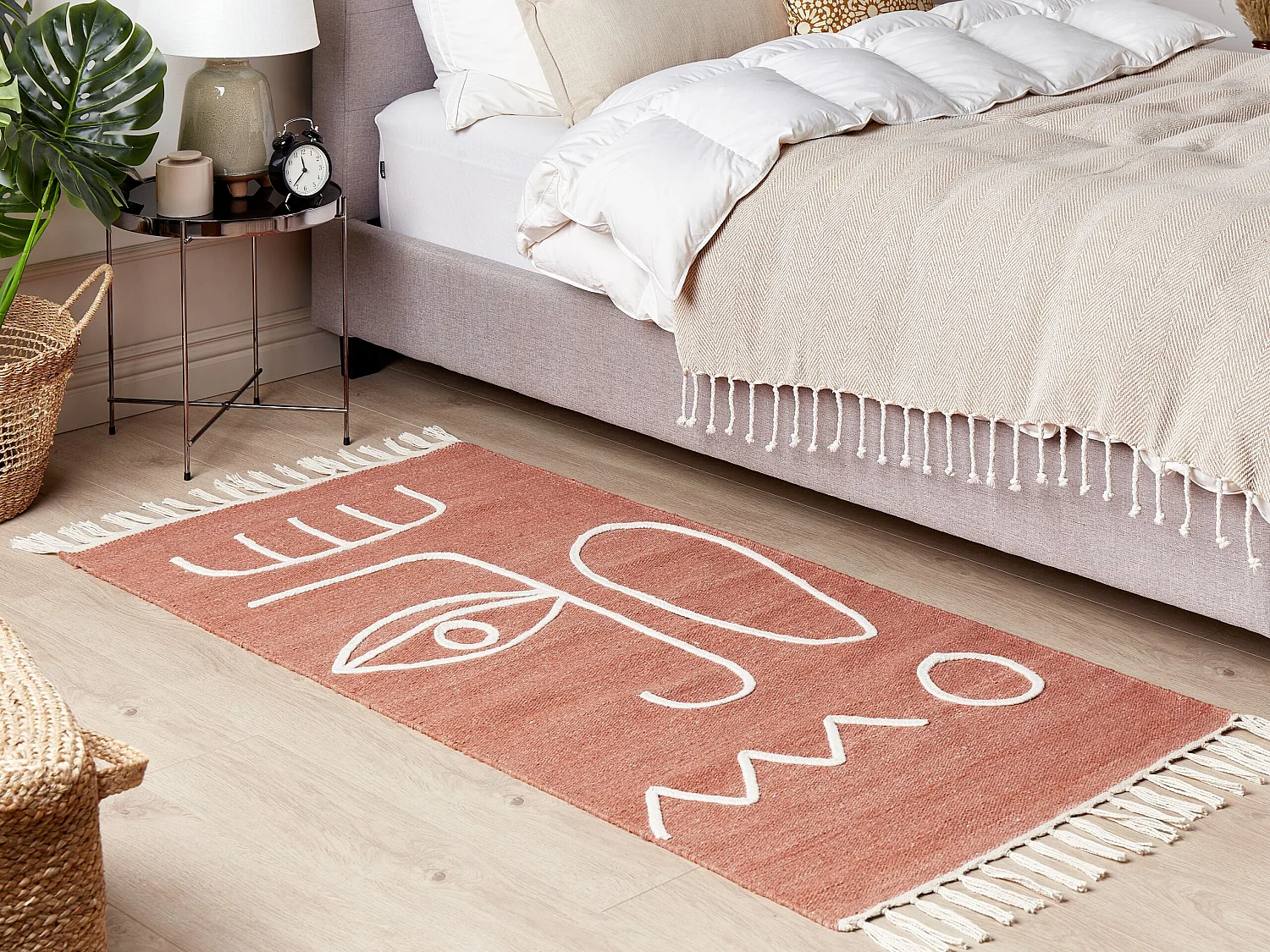 Tapis d'extérieur YAVU Rouge clair 80 x 150 cm