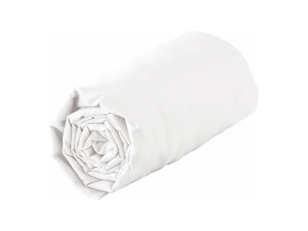 Drap Housse "Lina" 160x200cm Blanc
