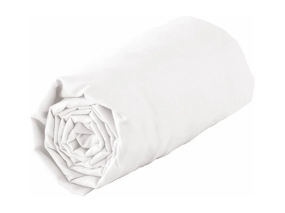 Drap Housse "Lina" 160x200cm Blanc