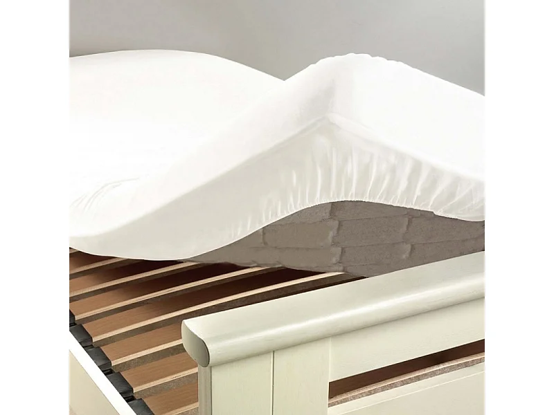 Drap Housse "Lina" 160x200cm Blanc