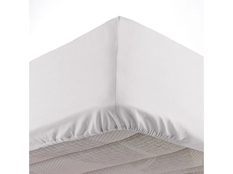 Drap Housse "Lina" 160x200cm Blanc