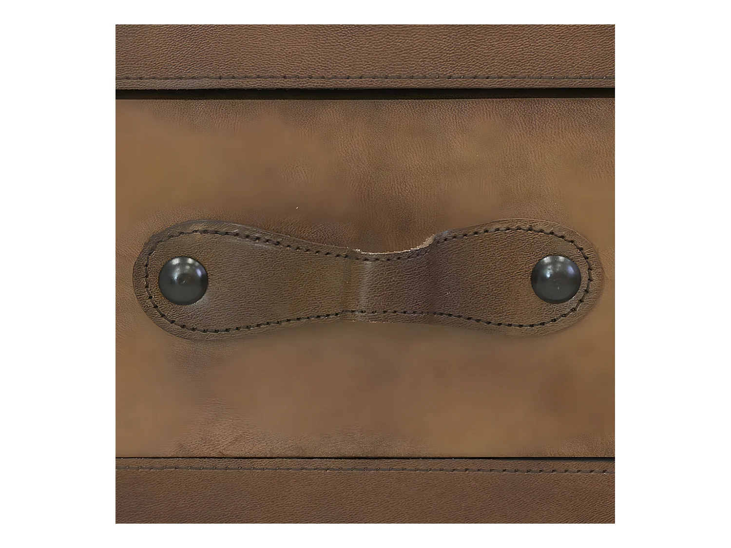 Table porte-revue en cuir