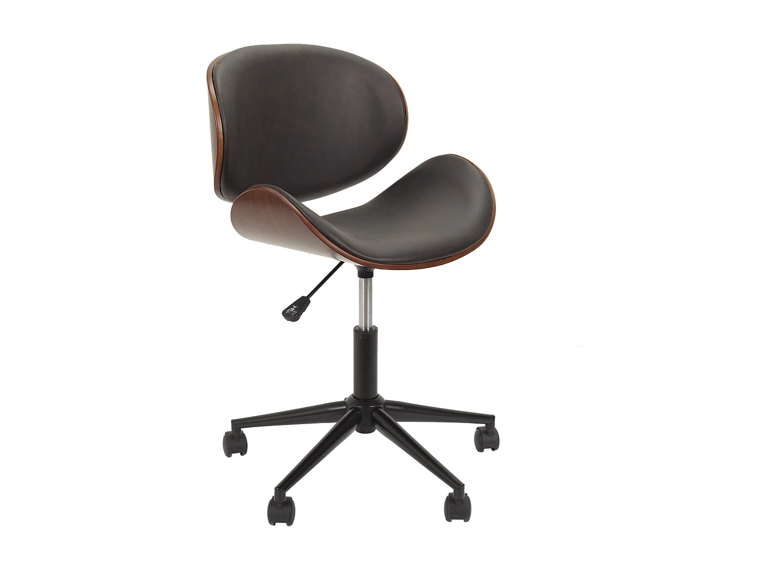 Chaise A Roulettes Reno Noir, Marron