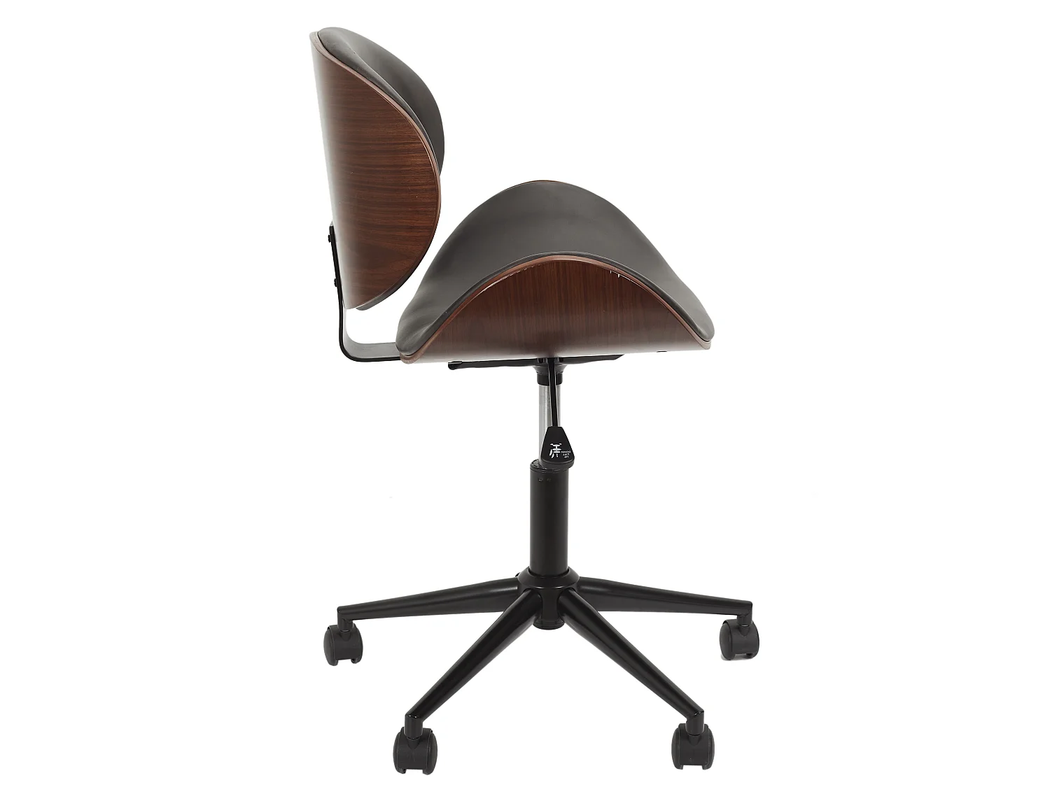 Chaise de Bureau à Roulettes "Reno" 77cm Noir
