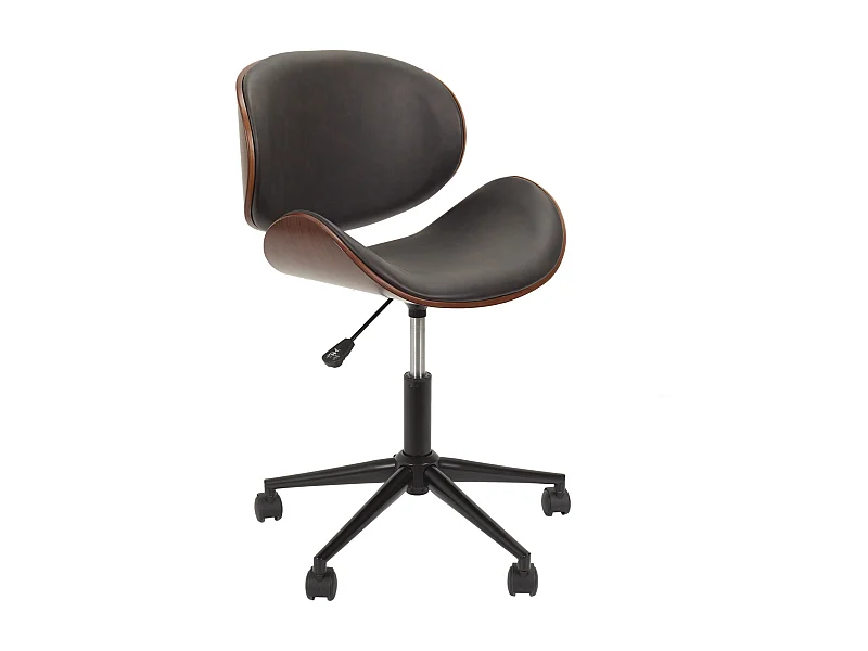 Chaise A Roulettes Reno Noir, Marron