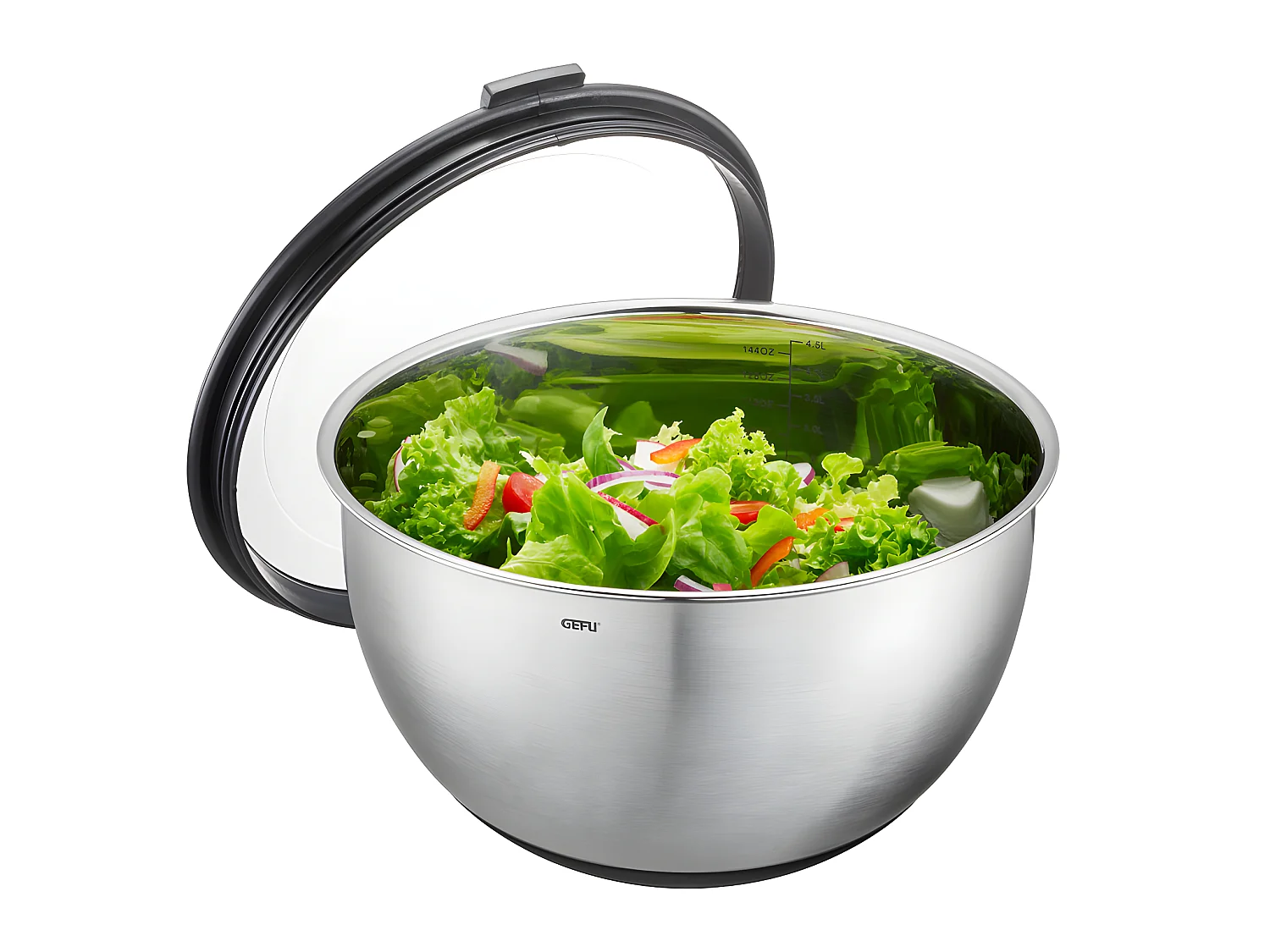 Bol en acier inoxydable Muovo 24 cm avec couvercle