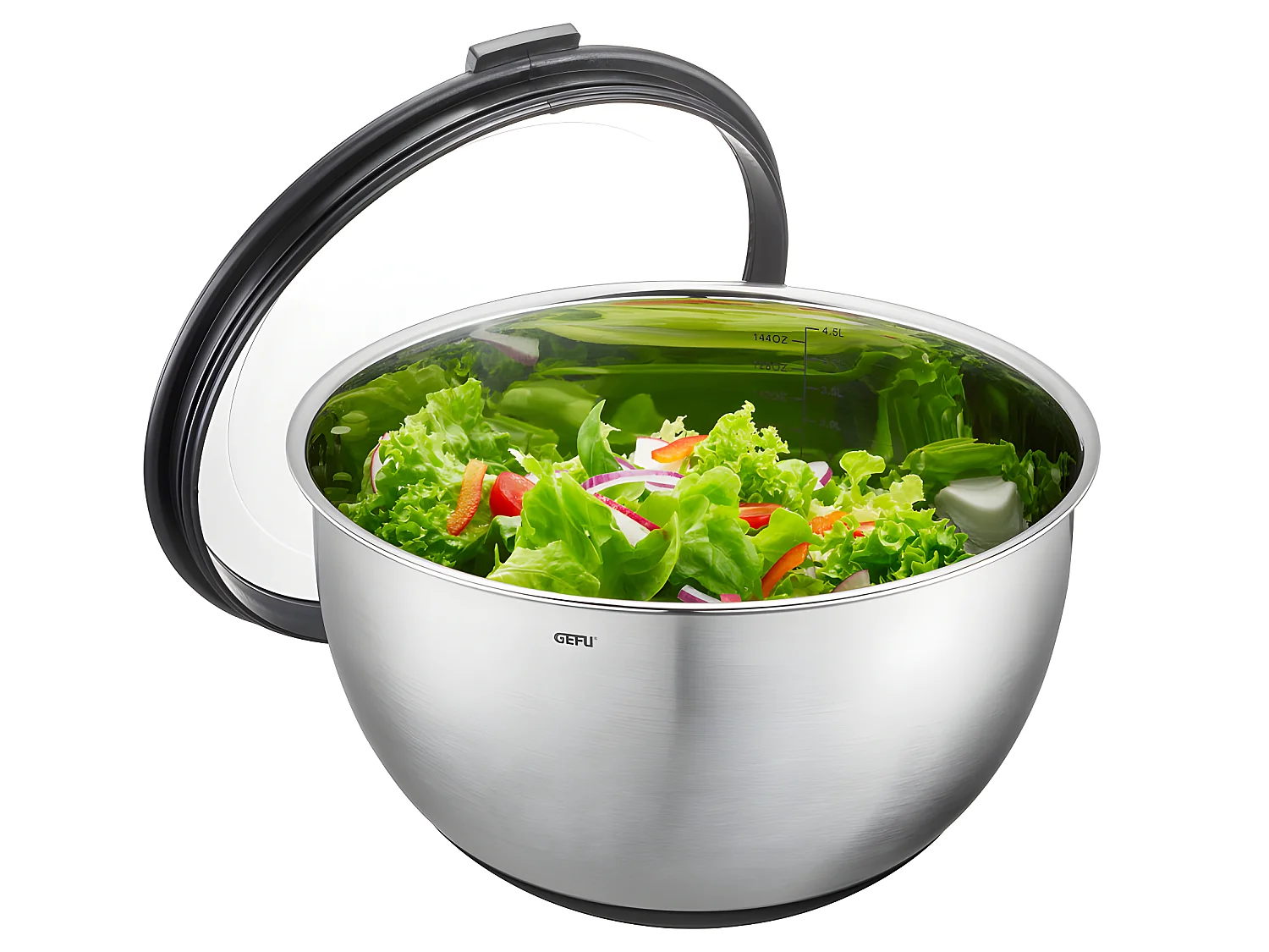 Bol en acier inoxydable Muovo 24 cm avec couvercle