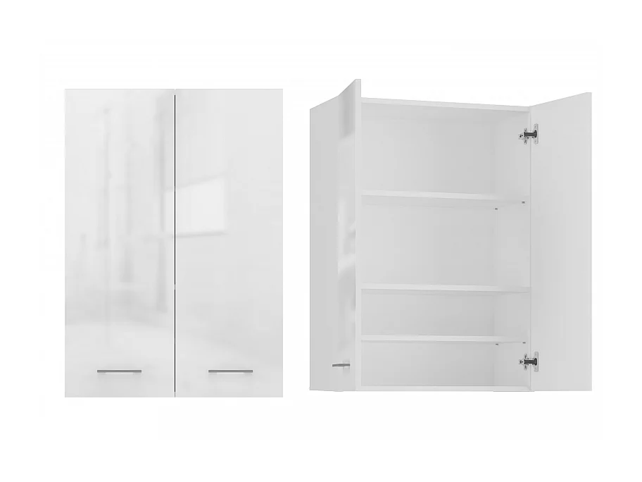 NELIO - Mobile bagno sospeso - Mobile bagno sospeso - Dimensioni 64x30x90 - Contenitore bagno