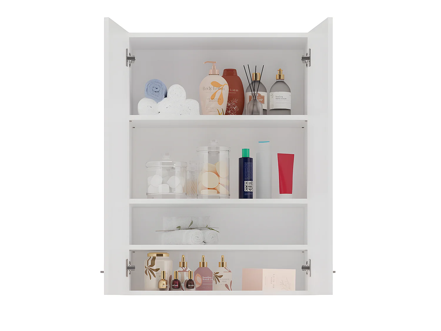 NELIO - Mobile bagno sospeso - Mobile bagno sospeso - Dimensioni 64x30x90 cm - Contenitore bagno