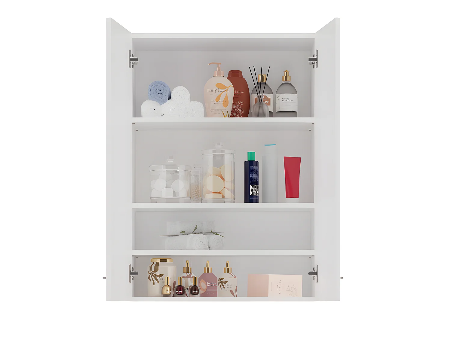 NELIO - Mobile bagno sospeso - Mobile bagno sospeso - Dimensioni 64x30x90 cm - Contenitore bagno