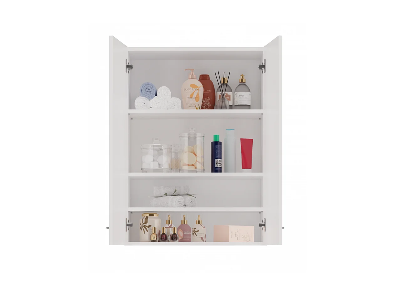 NELIO - Mobile bagno sospeso - Mobile bagno sospeso - Dimensioni 64x30x90 cm - Contenitore bagno