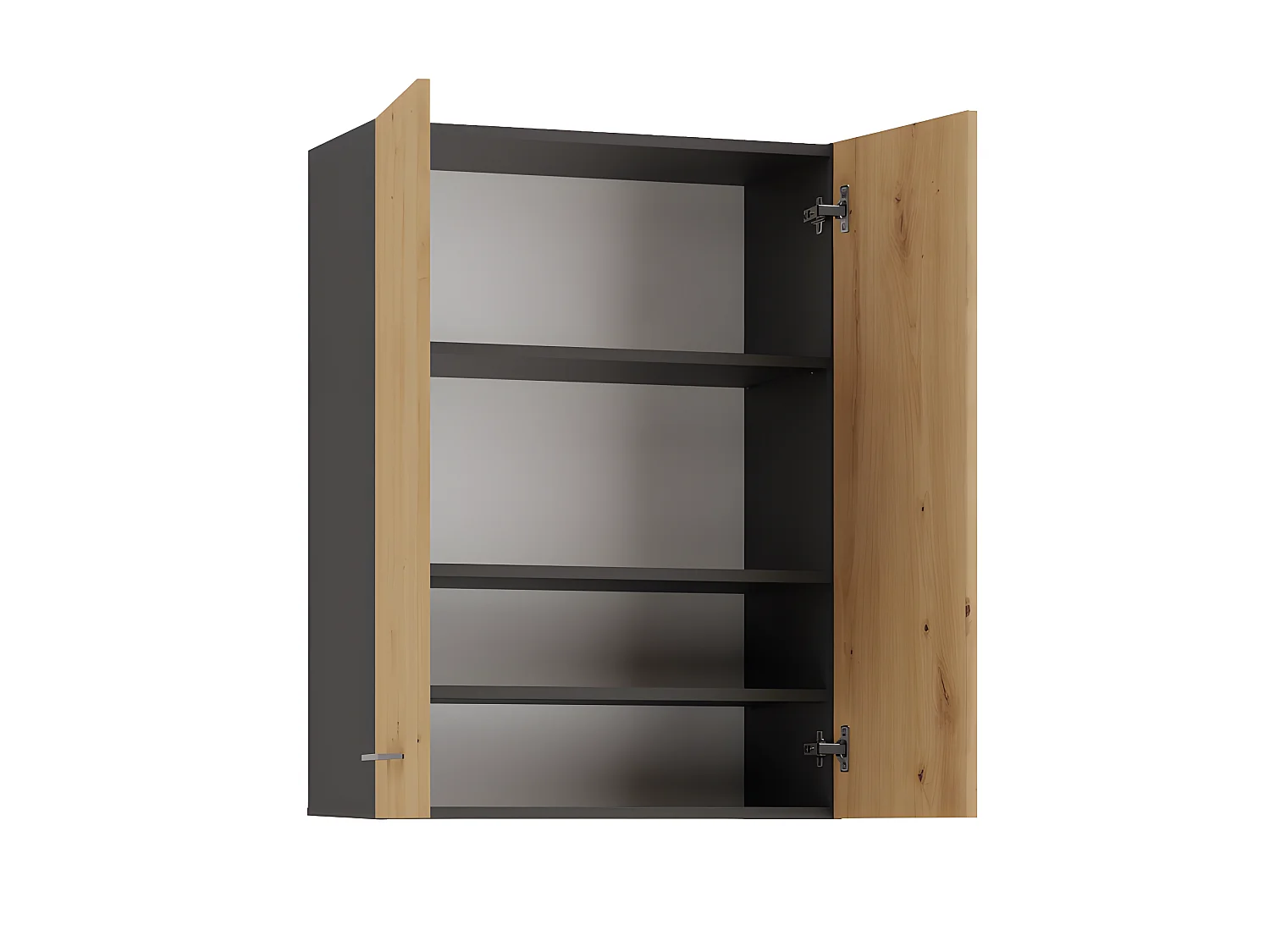 NELLIO - Armoire de toilette murale - Meuble SDB à suspendre - Dimensions 64x30x90 cm - Rangement Salle de bain