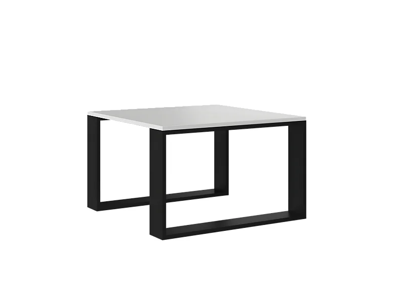 ALADA - Table basse carrée style industriel - 67x67x40 cm - Table à café