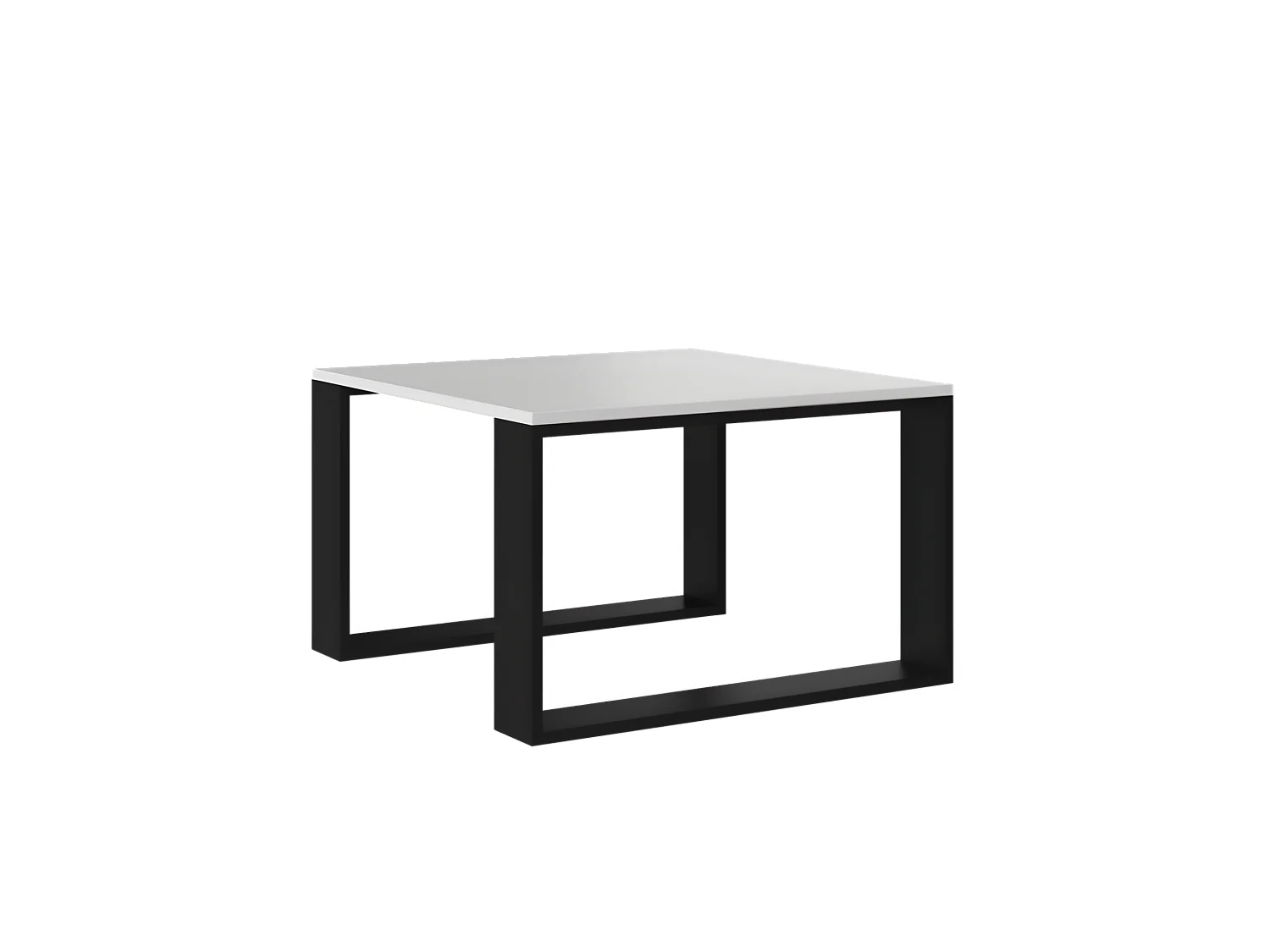 ALADA - Mesita cuadrada de estilo industrial - 67x67x40 cm - Mesita