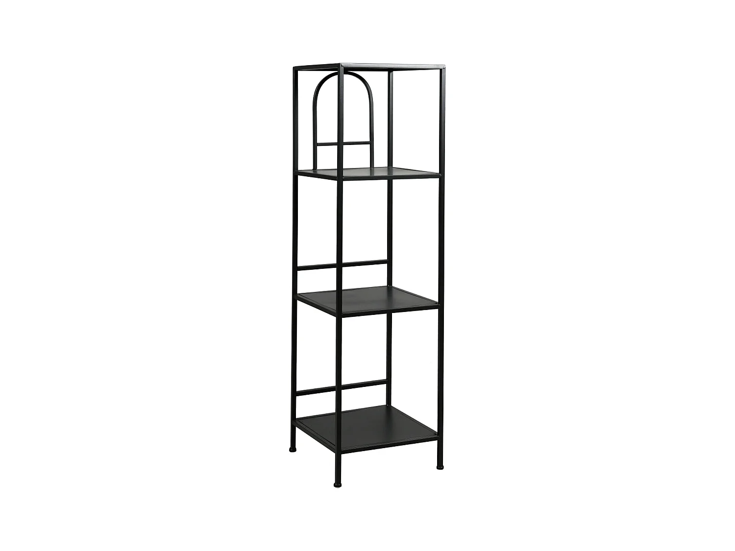 Étagère haute en métal noir 120 cm