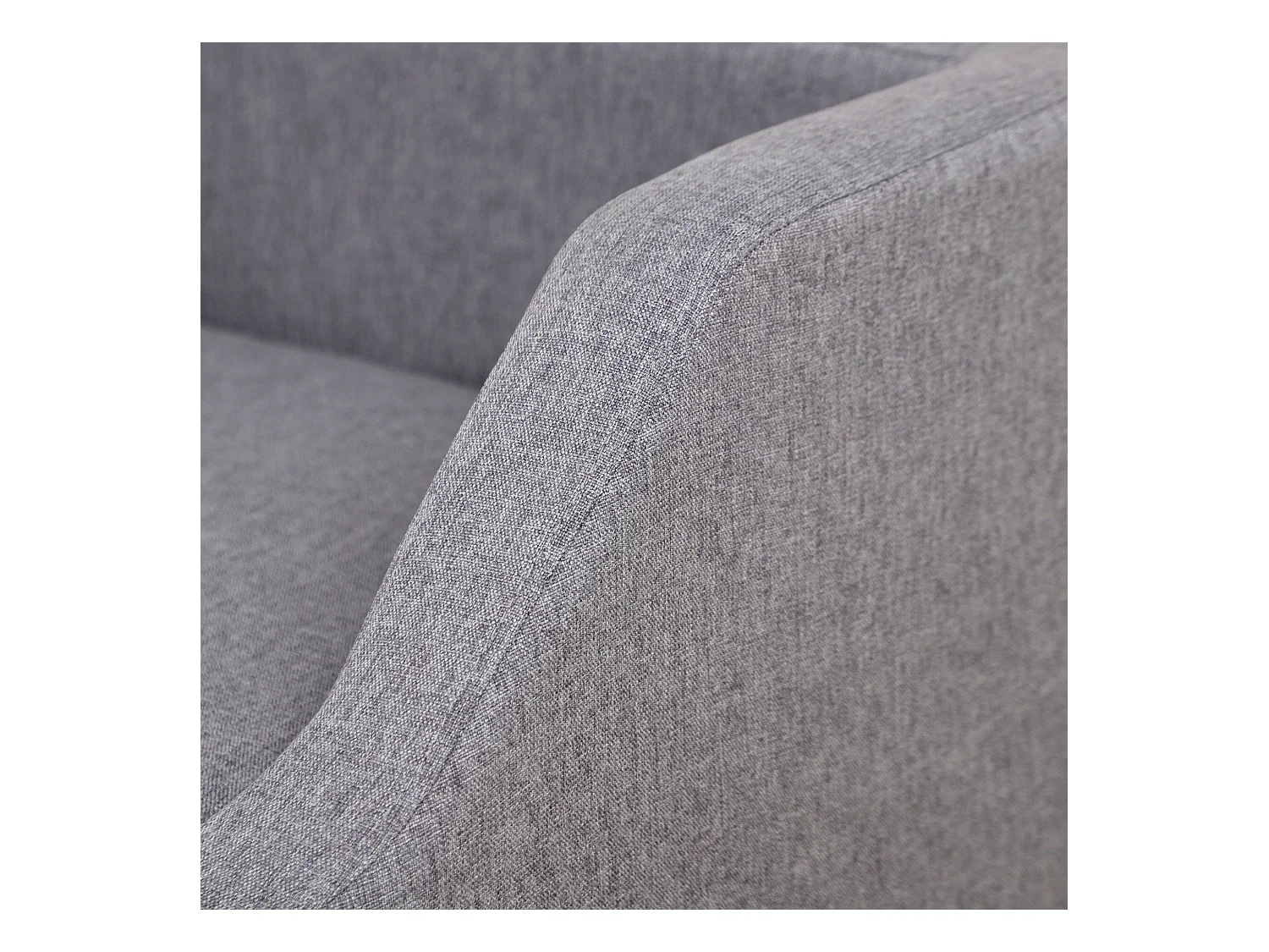 Canapé chien lit pour chien design scandinave déhoussable dim. 75L x 55l x 39H cm pieds bois tissu polyester gris