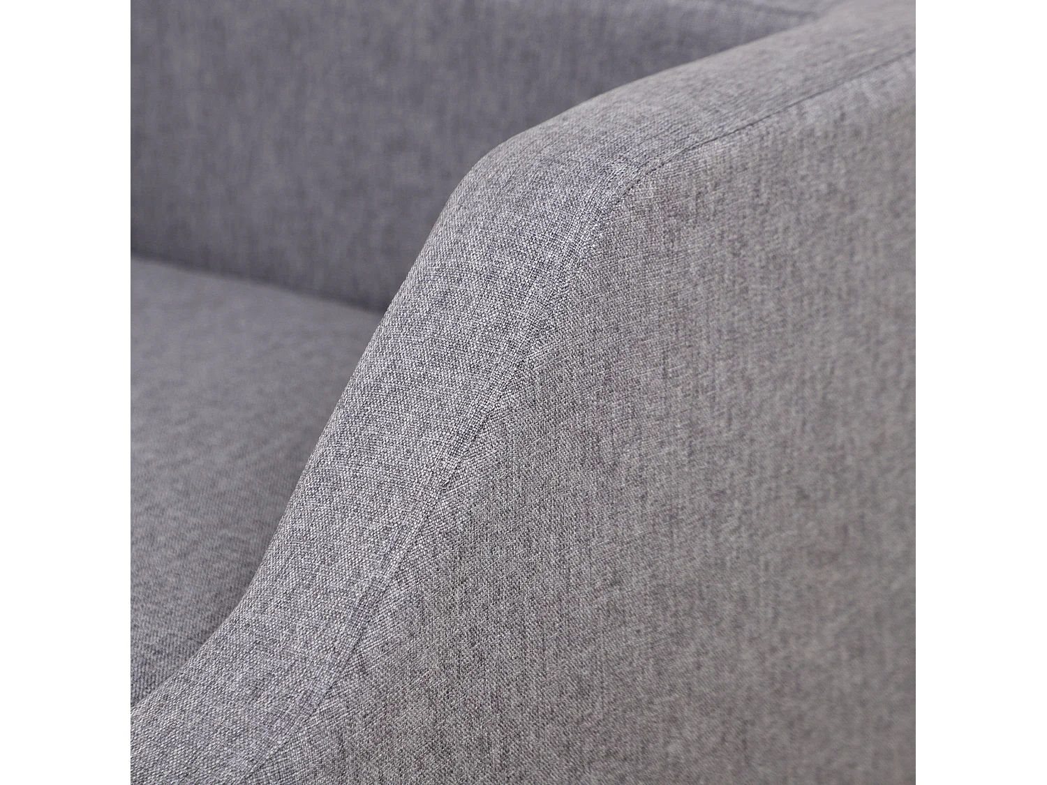 Canapé chien lit pour chien design scandinave déhoussable dim. 75L x 55l x 39H cm pieds bois tissu polyester gris