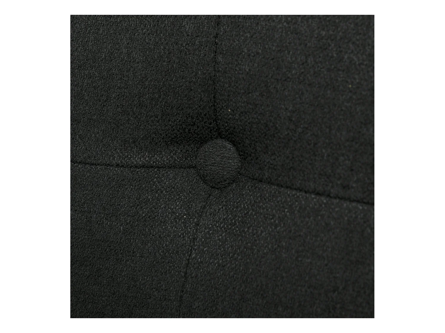 Canapé convertible 2 places style Chesterfield capitonné dossier inclinable 3 positions tissu gris foncé