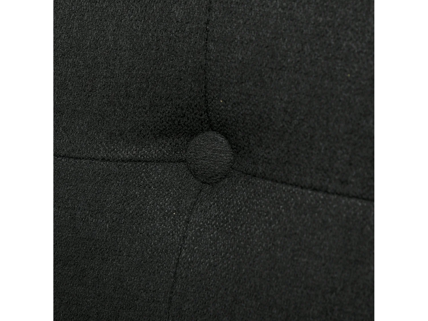 Canapé convertible 2 places style Chesterfield capitonné dossier inclinable 3 positions tissu gris foncé