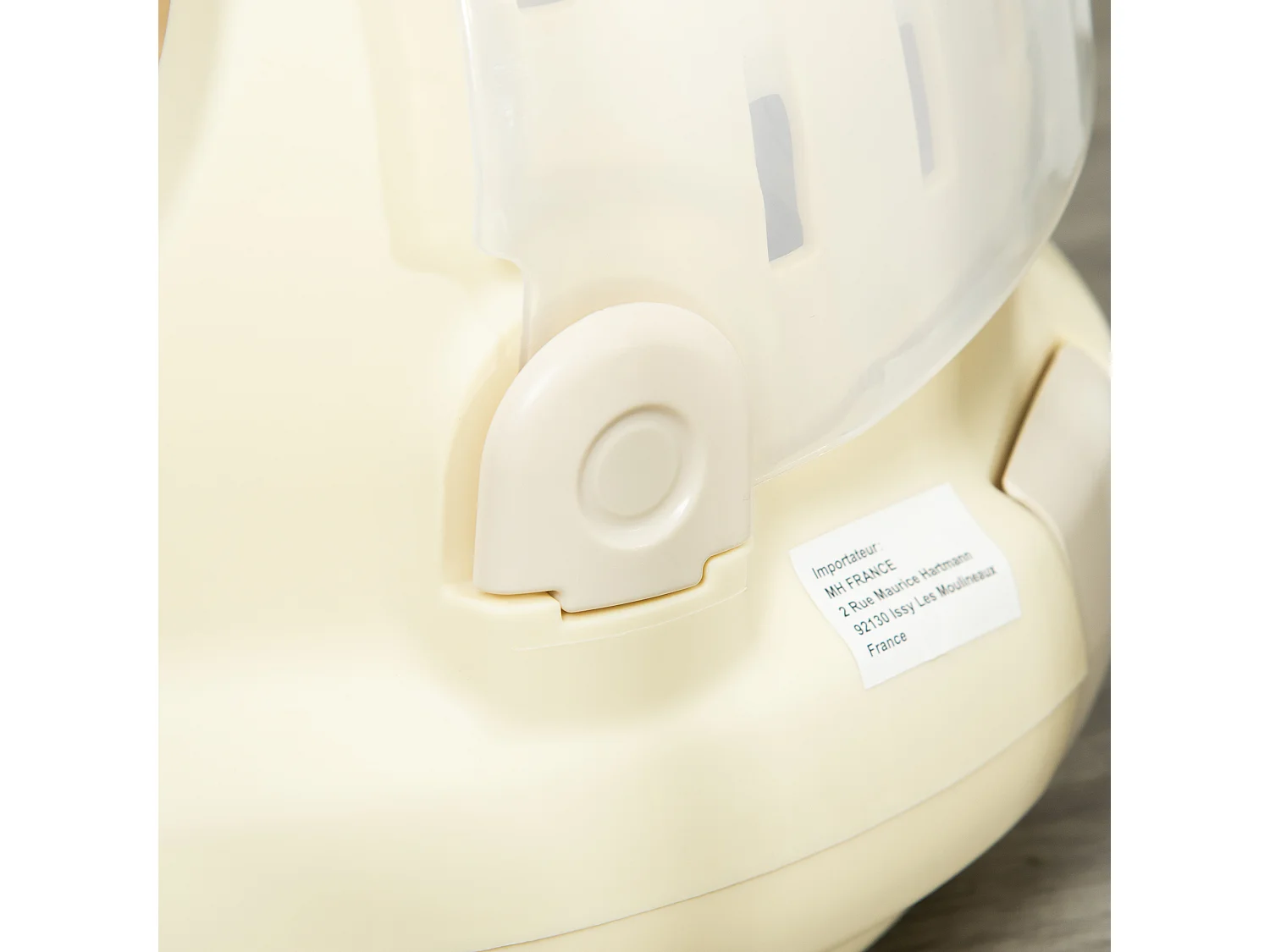 Maison chat - niche chat portable avec poignée - sac de transport chat verrouillable - coussin amovible inclus - dim. Ø 41 x 35,2H cm - PP beige