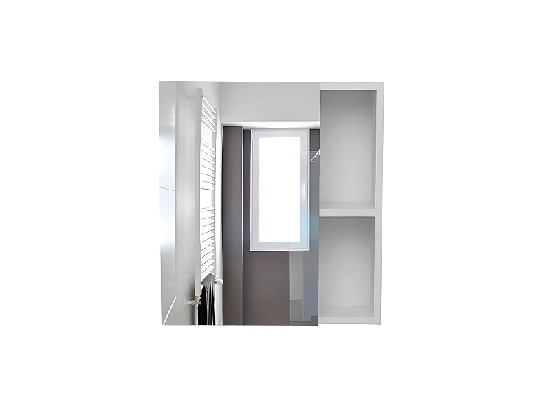 Mueble de Pared de Baño Labelle, con espejo 160CM A X 20.3CM AN X 62.4CM L Blanco