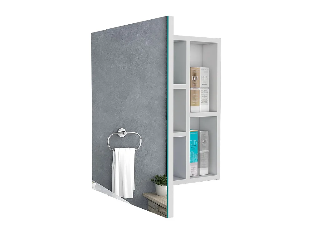 TUHOME CONCEPT Armario de baño de pared Labelle de 45 cm, blanco
