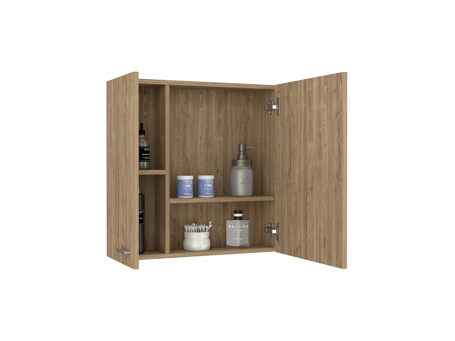 TUHOME CONCEPT Pensile bagno Barcelona da 60 cm, grigio cenere