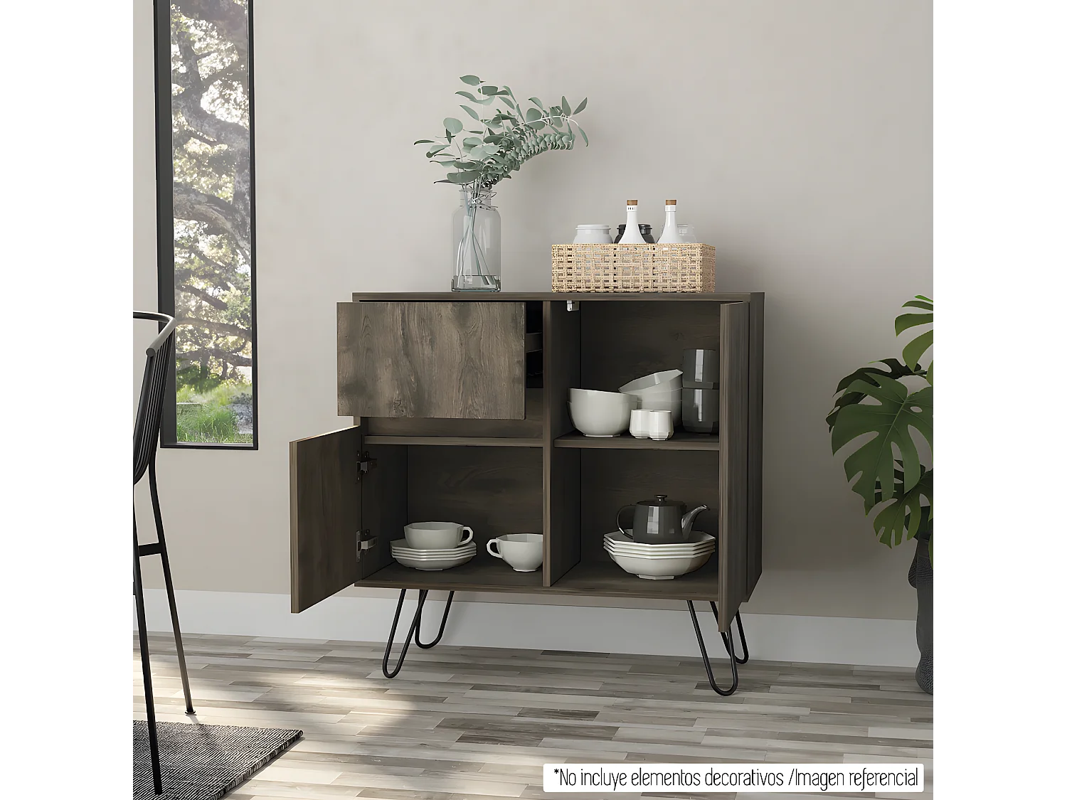 Z80 Andora credenza da soggiorno, con mobile 80CM L X 80CM P X 35CM L X 35CM P Ghianda