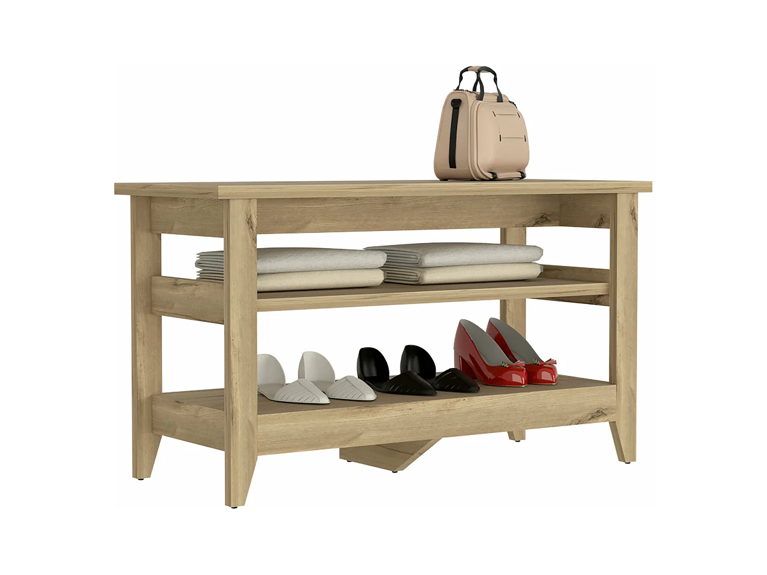 Confortable avec les étagères Missuri 43 cm L x 17,7 cm P x 25cm