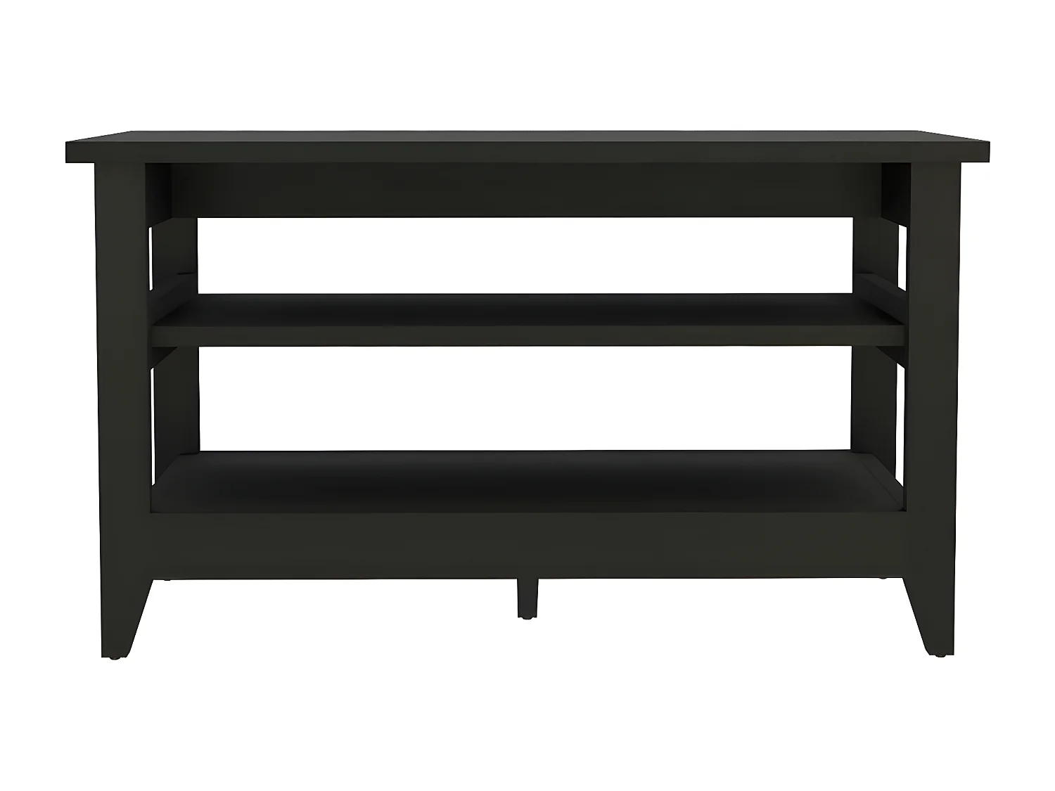 Banco de Almacenamiento Misuri, con estantes 43CM L X 17.7CM P X 25CM A Wengue