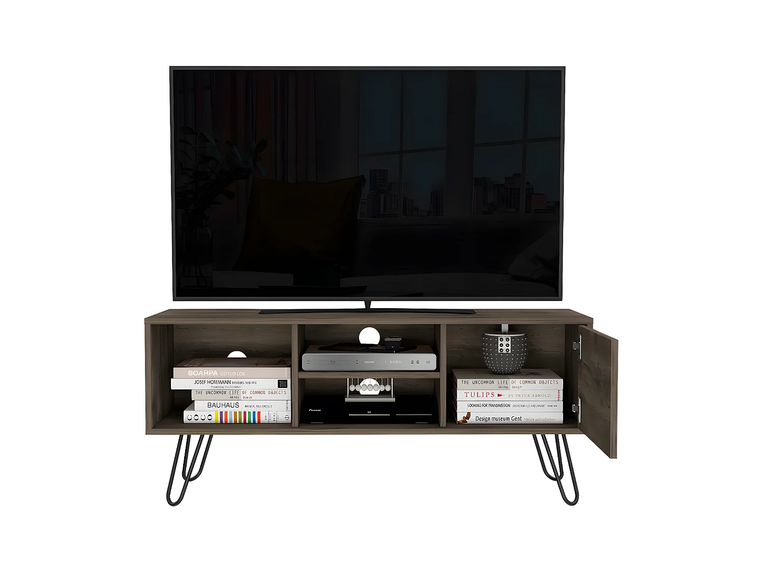 Mobile TV Z 115 Andorra, con capacità di 50" 50CM L X 115CM H X 115CM L X 35CM P Ghianda