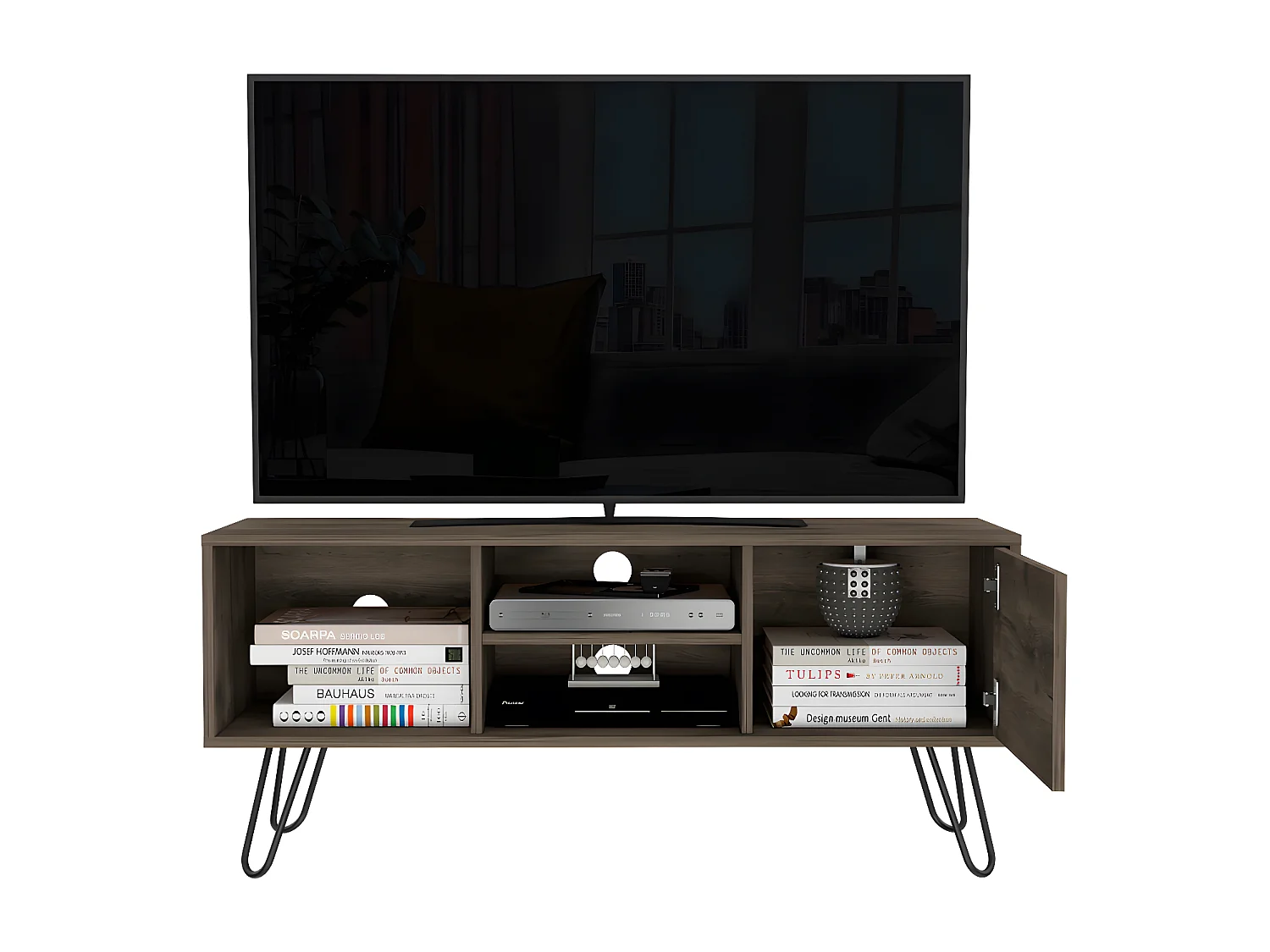 Mueble para Televisor Z 115 Andorra, con capacidad para 50" 50CM A X 115CM An X 35CM P Bellota