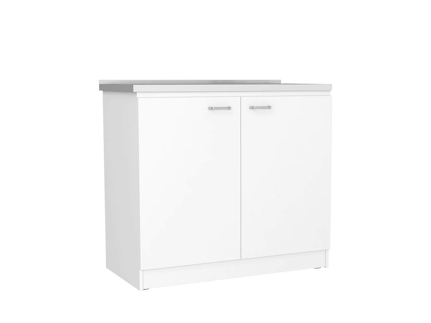 TUHOME CONCEPT Meuble évier Napoles de 100 cm, blanc